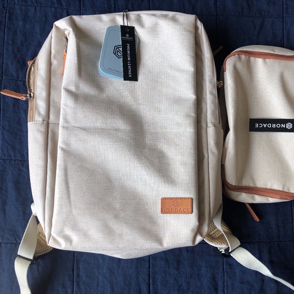 Nordace Bags Nordace Siena Smart Backpack Beige Poshmark Nordace Bags Nordace Siena Smart Backpack Beige Poshmark